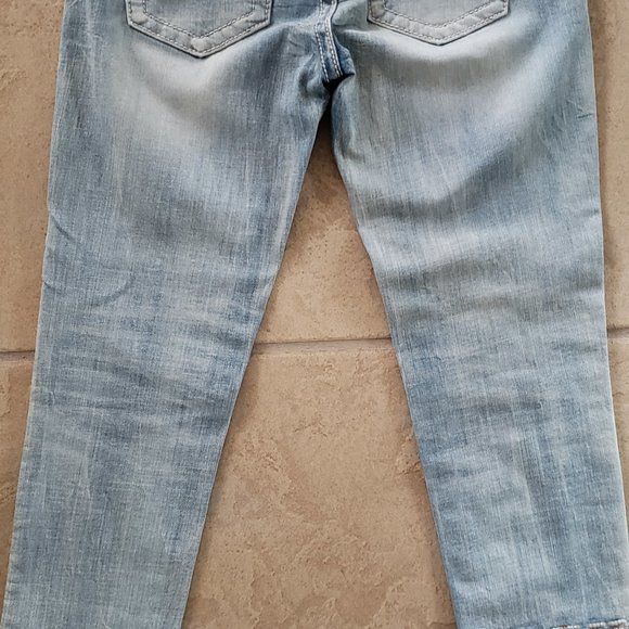 Jeans - Miss Me Skinny Signature Embroidered Cuffed - Size 27 - Picture 3 of 6